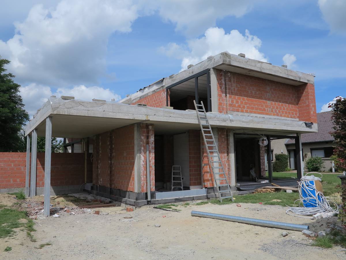 Afbeelding van het Nieuwbouw project in Kortrijk in 2013 