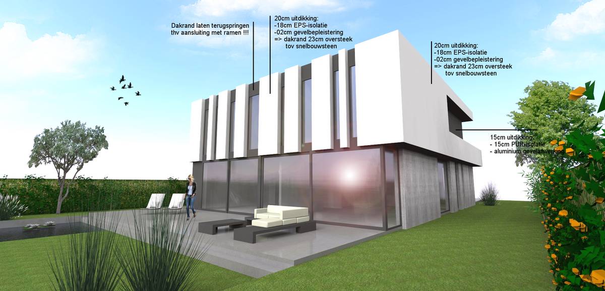 Afbeelding van het Nieuwbouw project in Kortrijk in 2014 