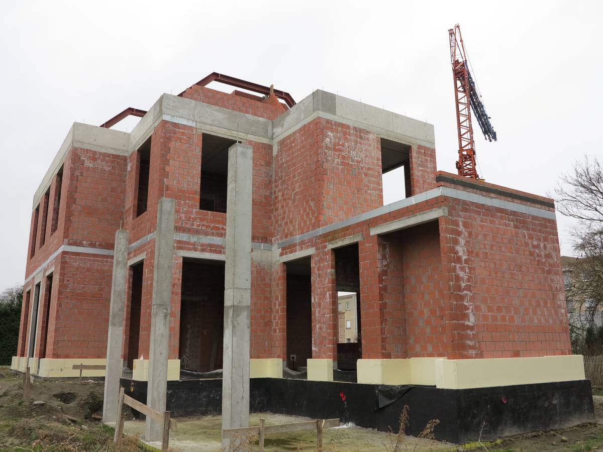 Afbeelding van het Nieuwbouw project in Wilrijk in 2014 